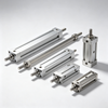 ISO15552 Standard Tie Rod Pneumatic Cylinder Heavy-Duty Air Cylinder with Optional Magnetic Piston for Automated Machinery