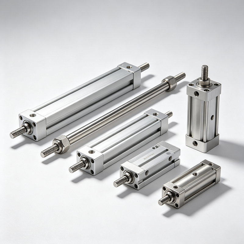ISO15552 Standard Tie Rod Pneumatic Cylinder Heavy-Duty Air Cylinder with Optional Magnetic Piston for Automated Machinery